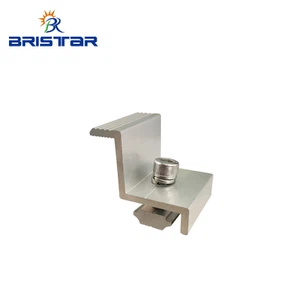 Solar panel end clamp Solar panel end clamp